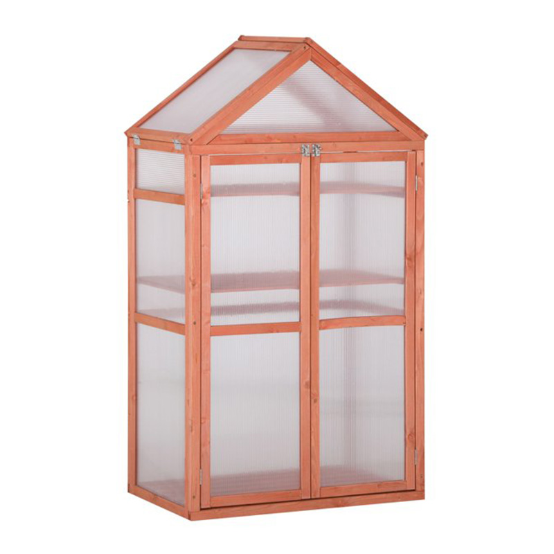 32 '× 19' × 54 'دفيئة بإطار خشبي بارد للنباتات ، لوح كمبيوتر برتقالي {$ vo.title | str_replace = '